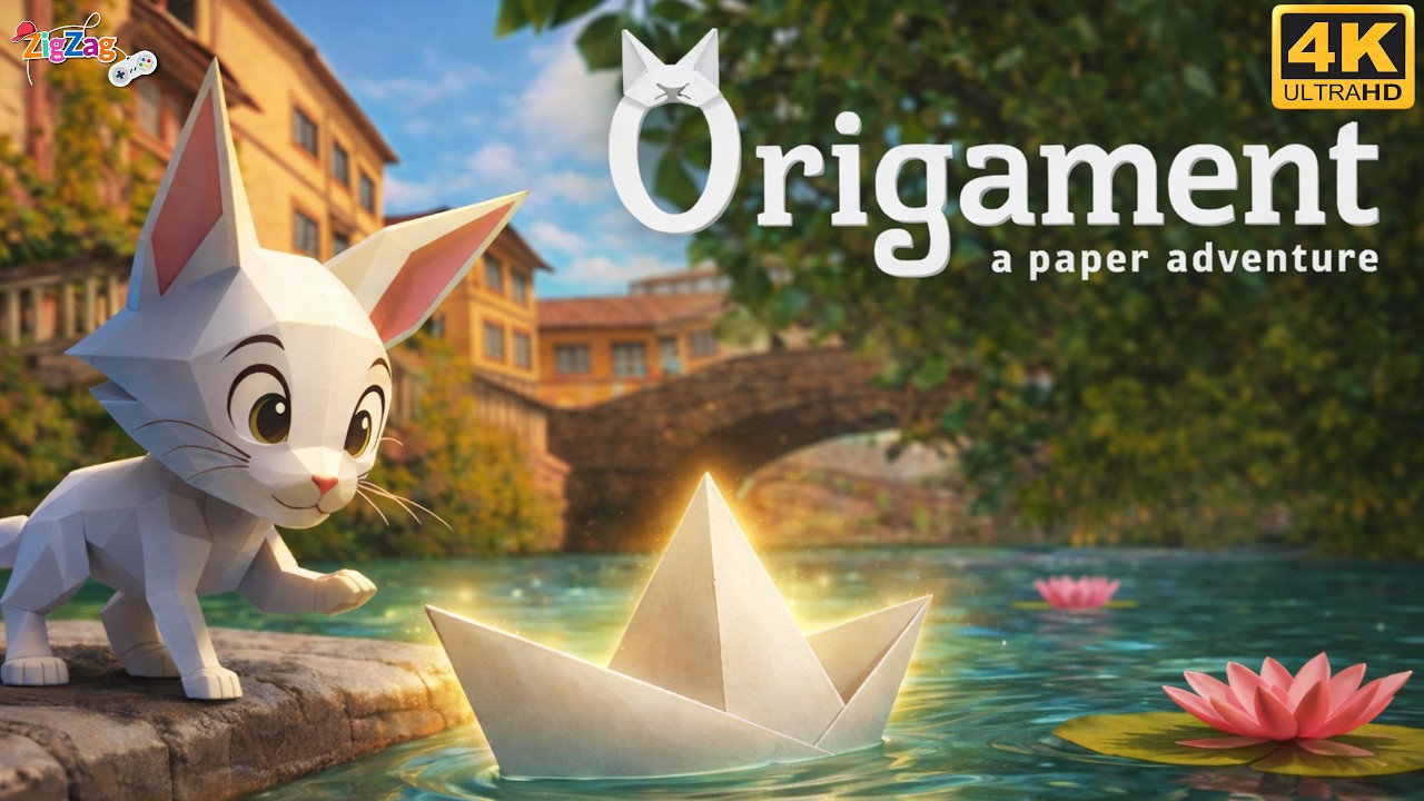 Origament A Paper Adventure Full Gameplay | PC 4K @ZigZagGamerPT​