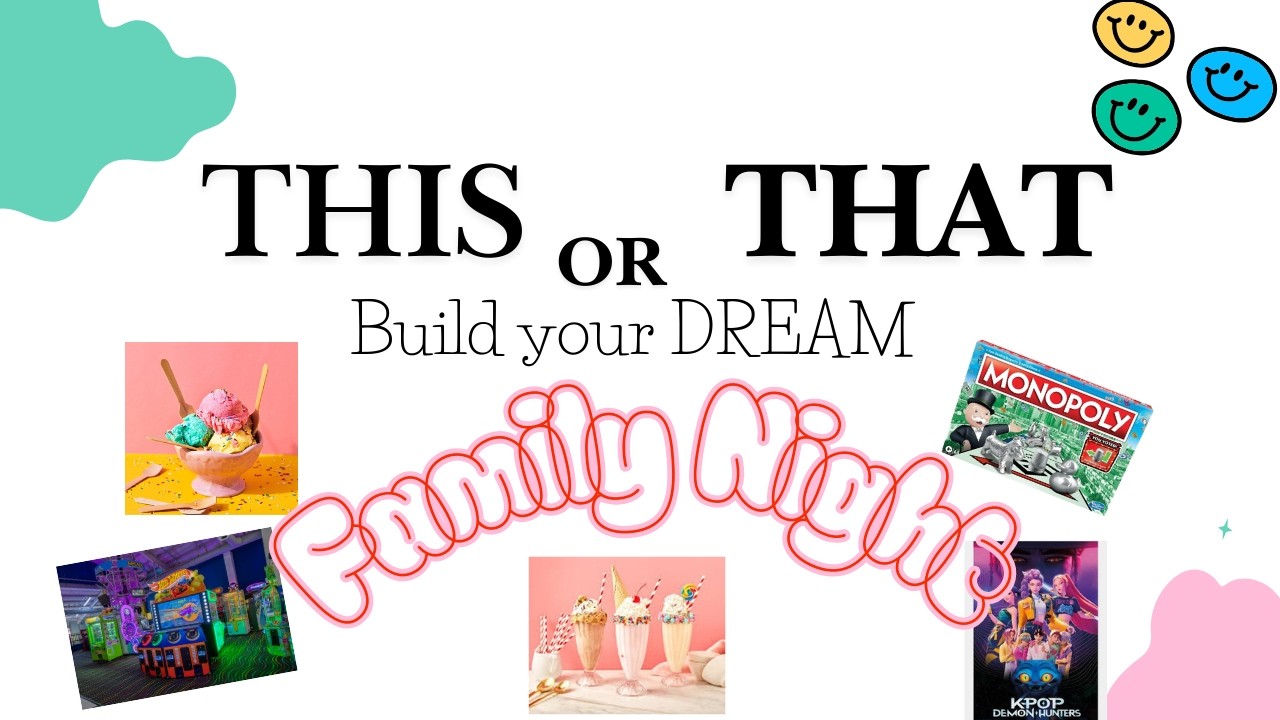 Build Your Dream Family Night 🎳🛼 | THIS or THAT 🐼