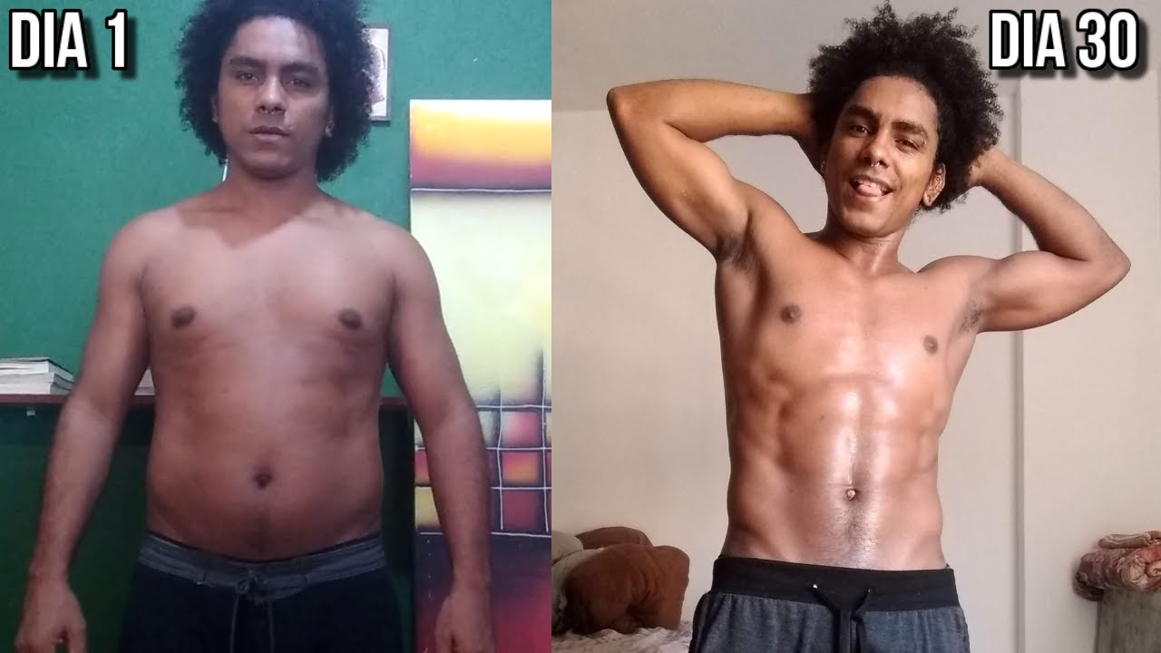 Transformação 30 Dias Treinando em Casa : Calistenia
