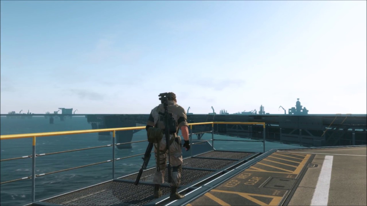 MGSV - Mother Base Ambiance (machine sounds, footsteps, white noise)