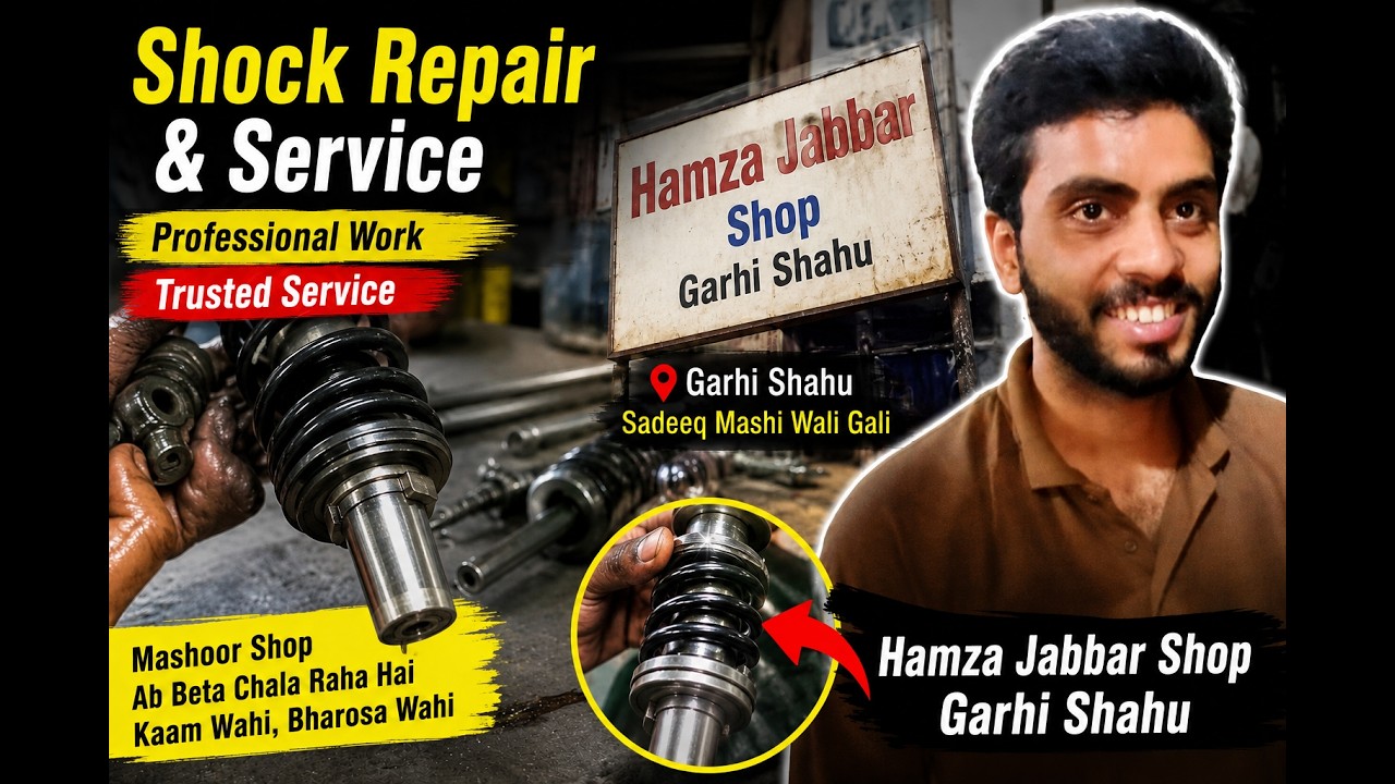 Lahore Ki Mashhoor Bike Shock Repair Shop | Garhi Shahu Ki Sab Se Mashhoor Shock Repair Shop