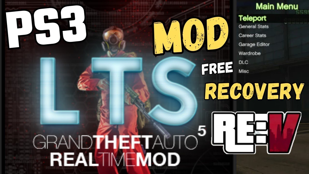 MOD MENU LTS GTA 5 PS3 RE:V