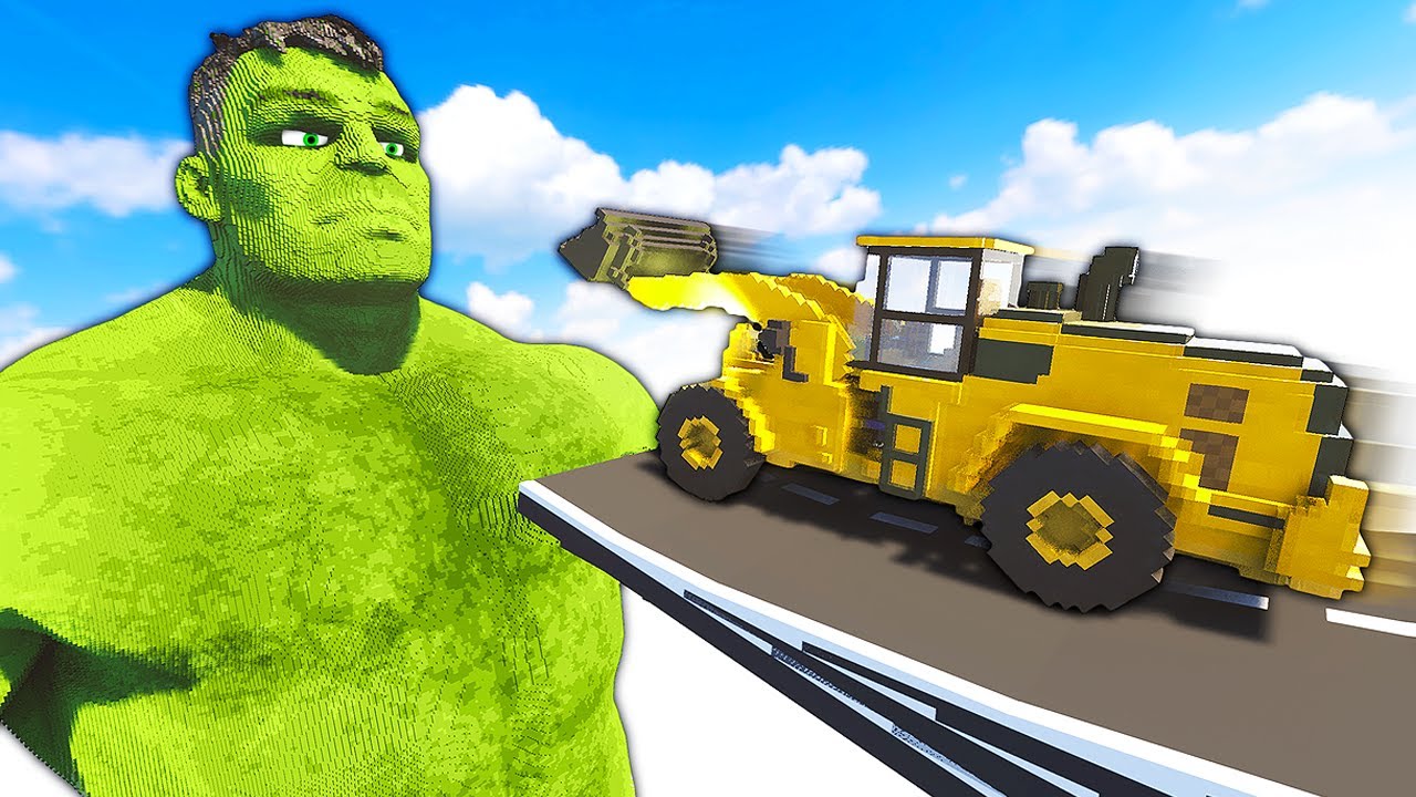 Врезаемся в Халка машинами — многопользовательская игра Teardown Mods