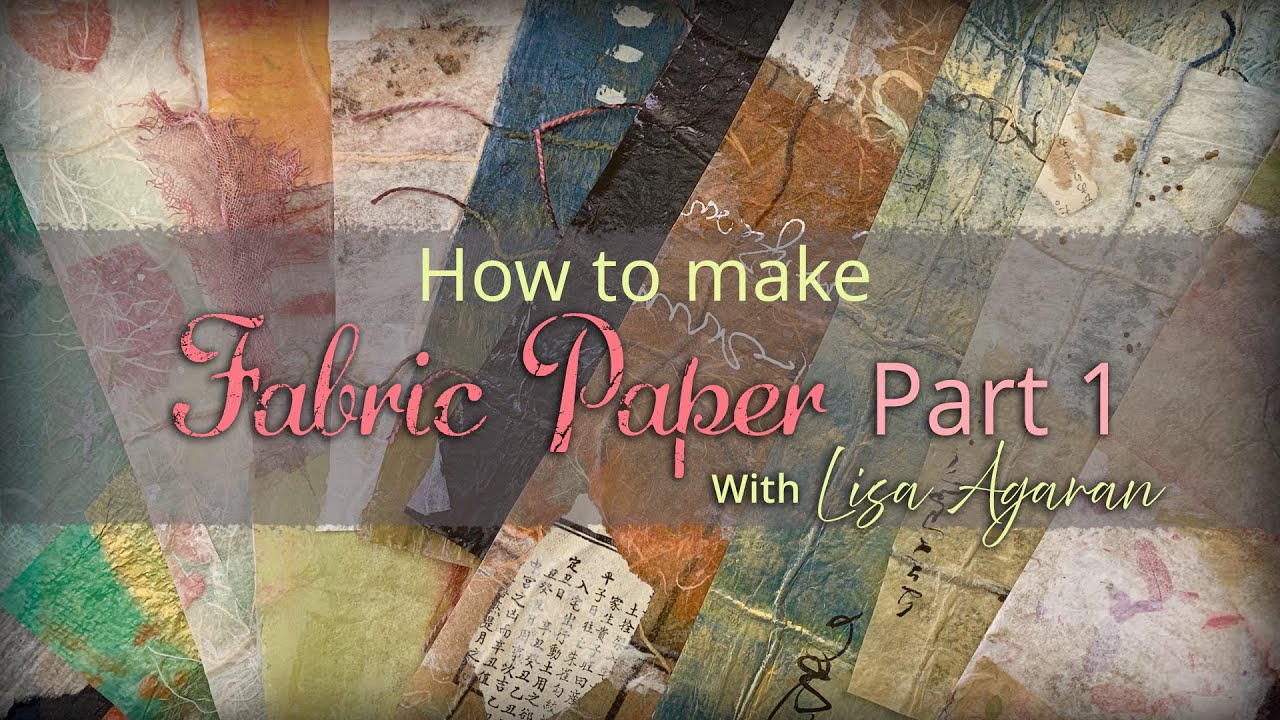 How to Make Fabric Paper P1 - Preparing Your Materials