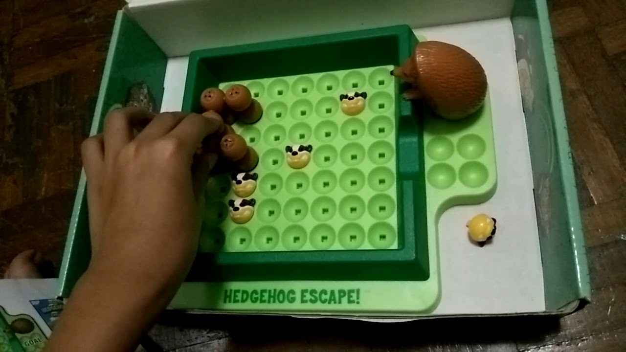 Playing hedgehog escape