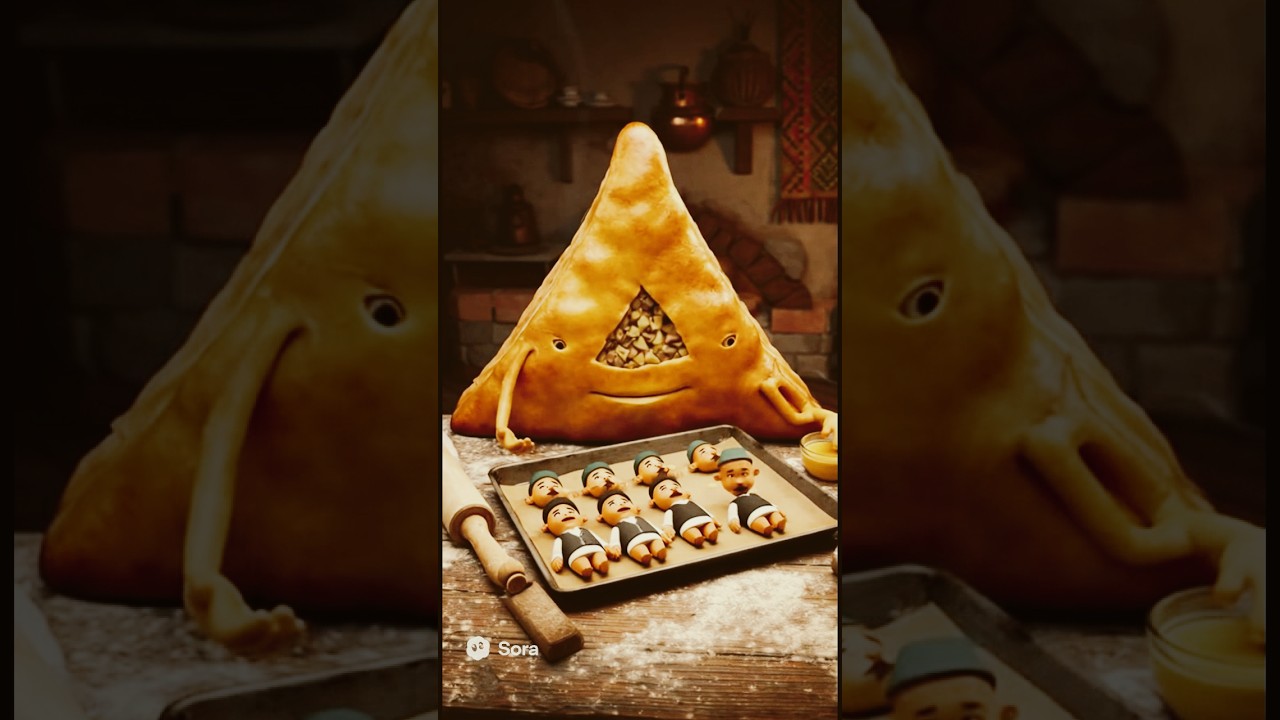 Очпочмак выпекает татаринов #ai #aivideo #tatar #татарстан #joke #шутка #food #eat #people