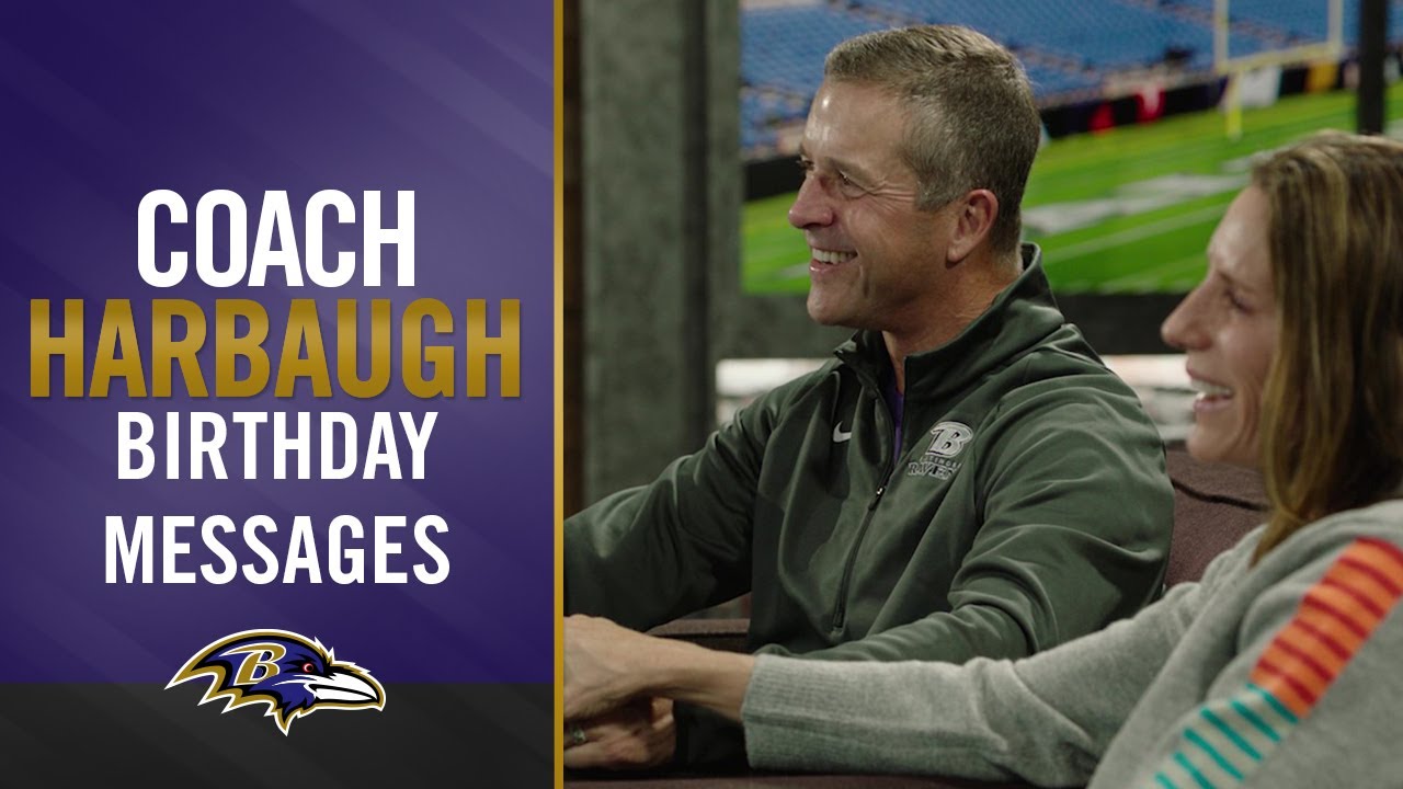 Special Messages for John Harbaugh's 60th Birthday | Baltimore Ravens