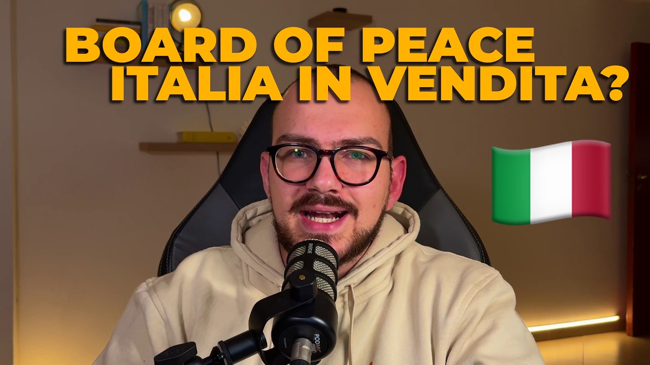 L'ITALIA SI VENDE A TRUMP? La Verità sul Board of Peace, la fine dell'ONU