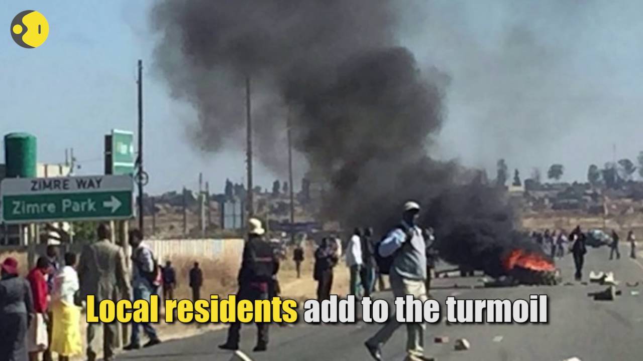 Protest by taxi drivers in Zimbabwe against police turns violent