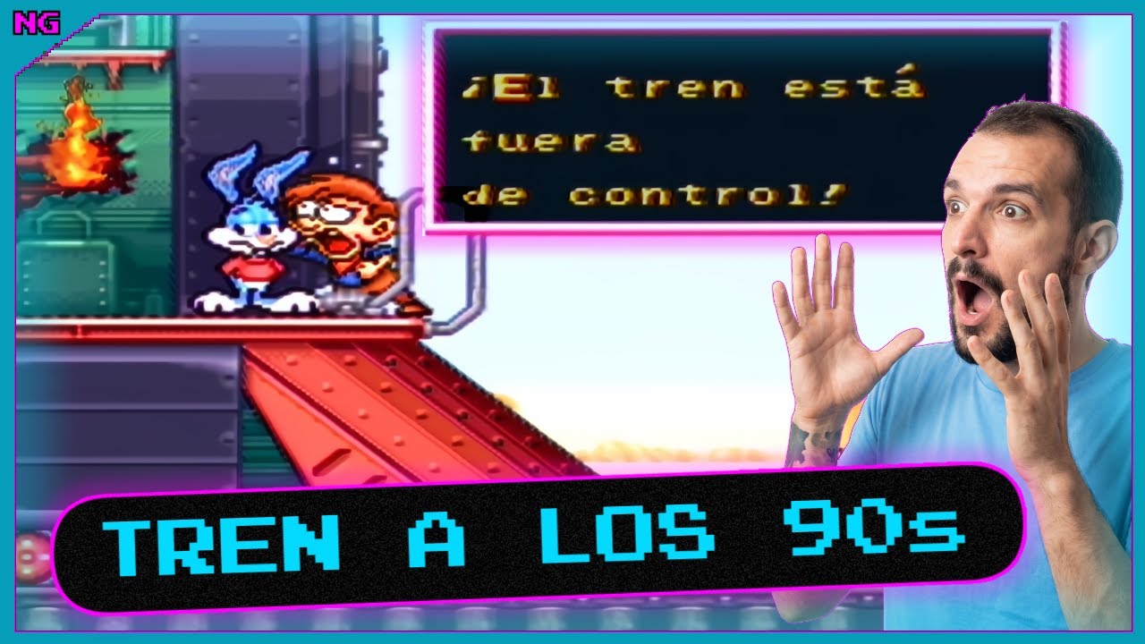 Tiny Toon Adventures (SNES) – El nivel del tren es PURO CINE 90s | Gameplay Comentado