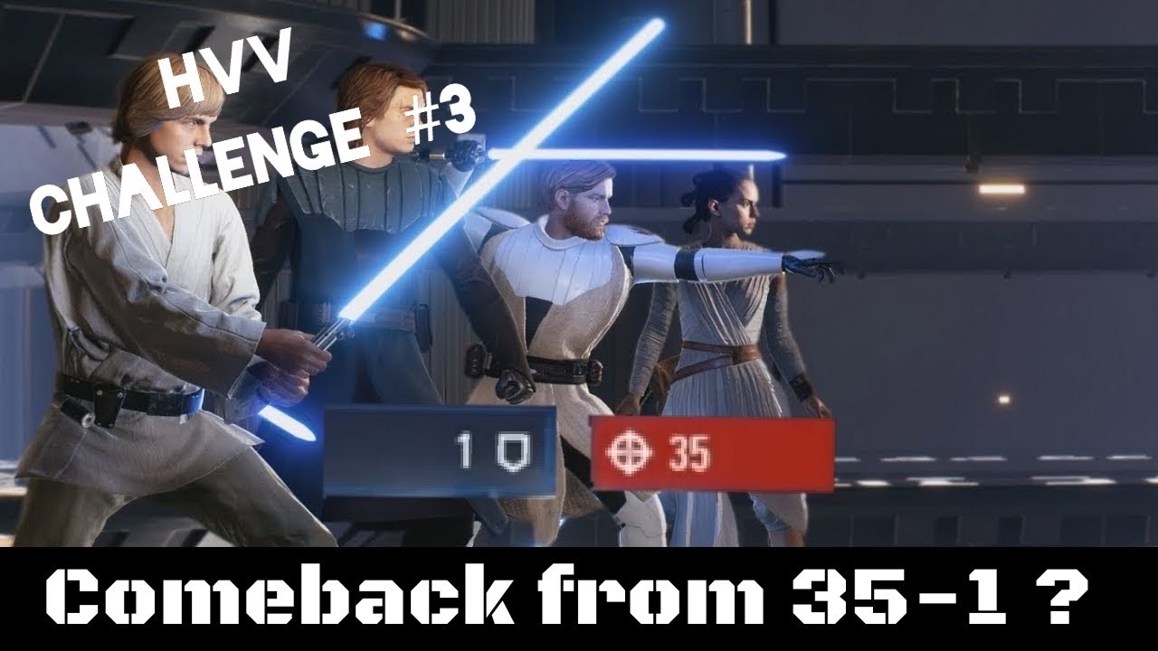 Can We Comeback From Down 35-1? HvV Challenge #3  | Star Wars Battlefront 2 | Heroes vs Villains