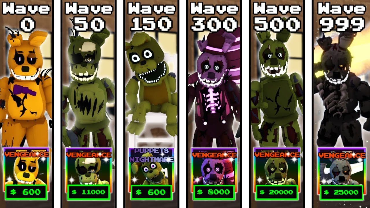 I Built The ULTIMATE SPRINGTRAP TEAM.. (Five Nights TD)