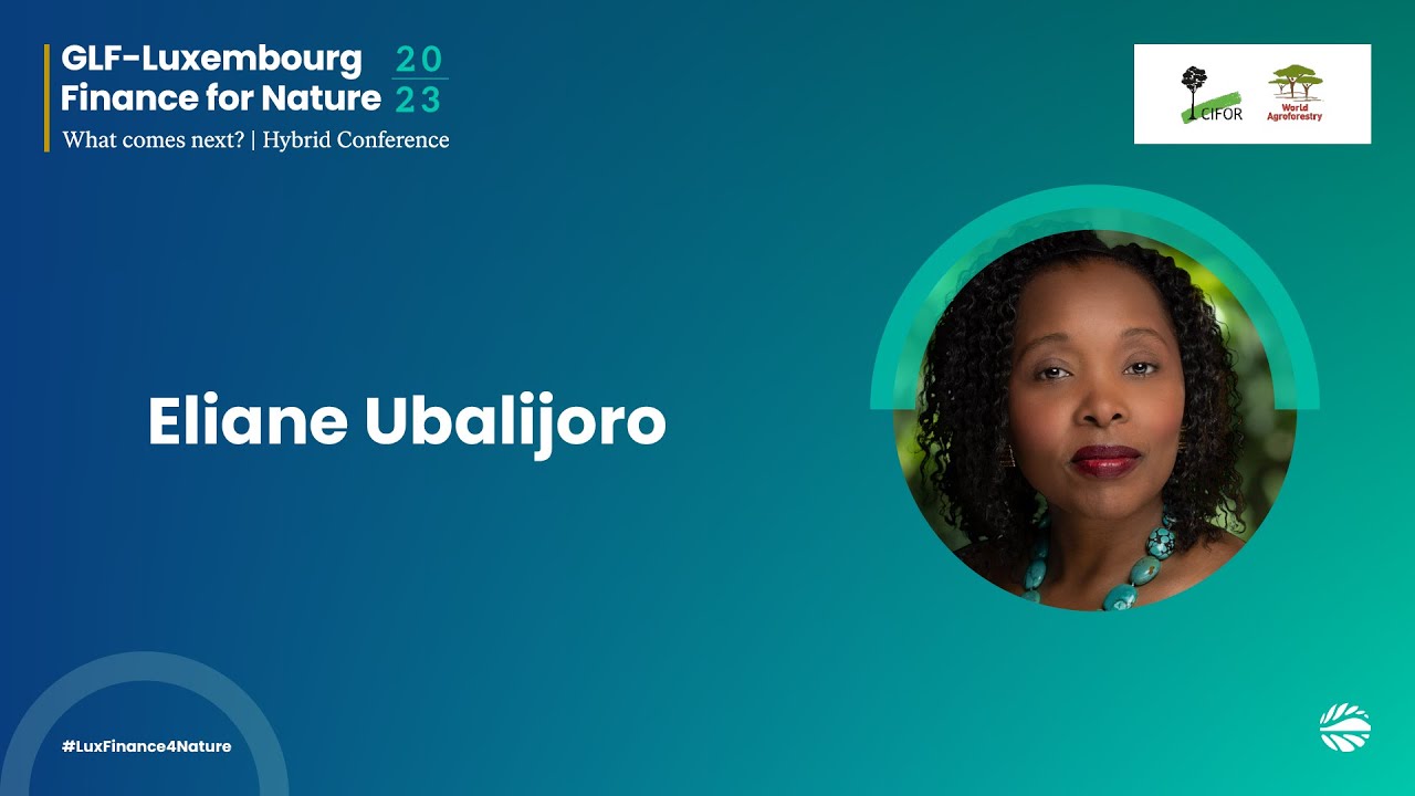 Eliane Ubalijoro at GLF - Luxembourg Finance for Nature 2023
