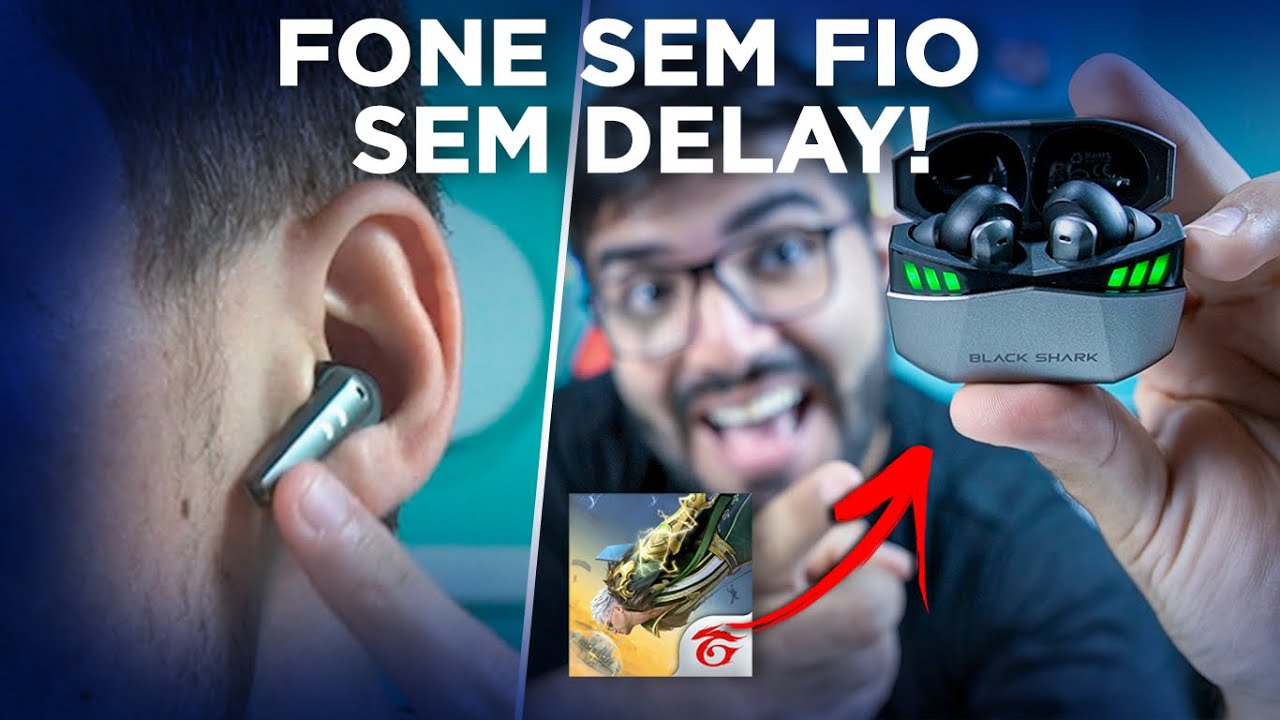Chegou! Black Shark Lucifer o MELHOR FONE sem FIO pra jogar GAMES NO SMARTPHONE sem ATRASOS!