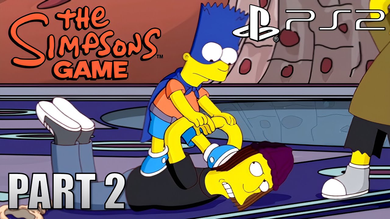 Игра &laquo;Симпсоны&raquo; &mdash; Часть 2 &mdash; Начало Бартмана | Геймплей на PS2