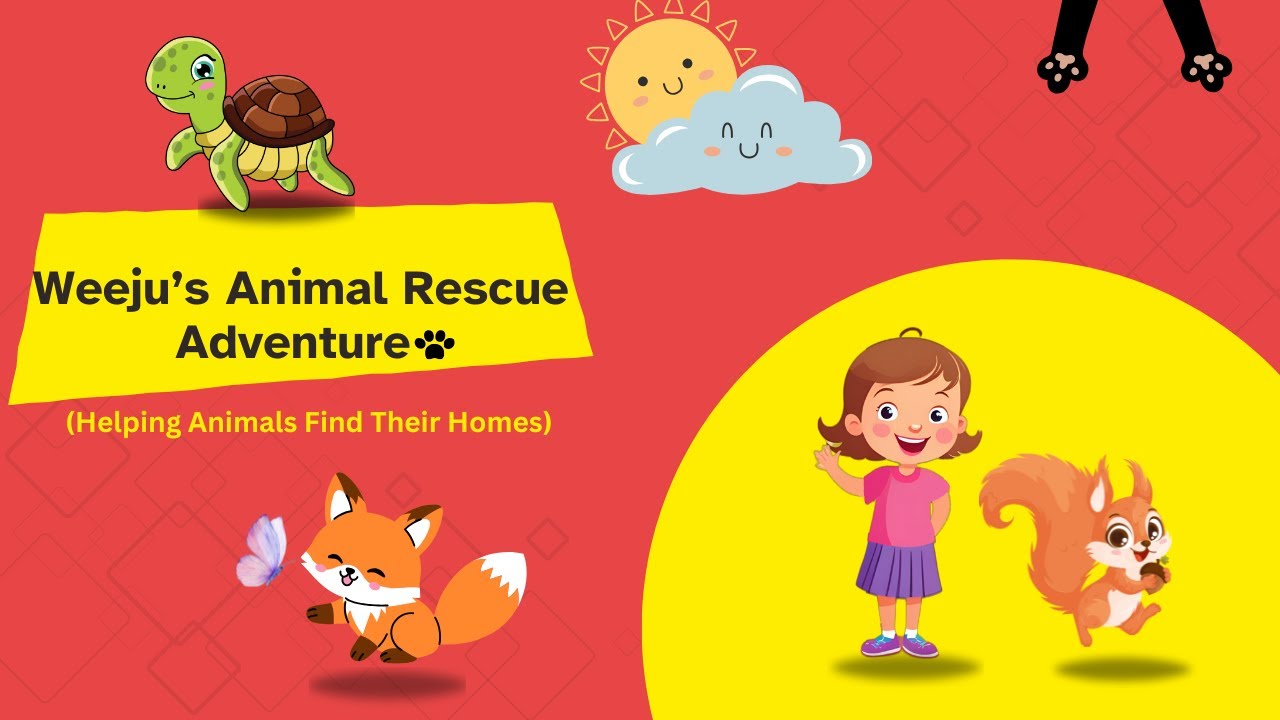 Weeju&rsquo;s Animal Rescue Adventure | kids learning video | Helping Animals