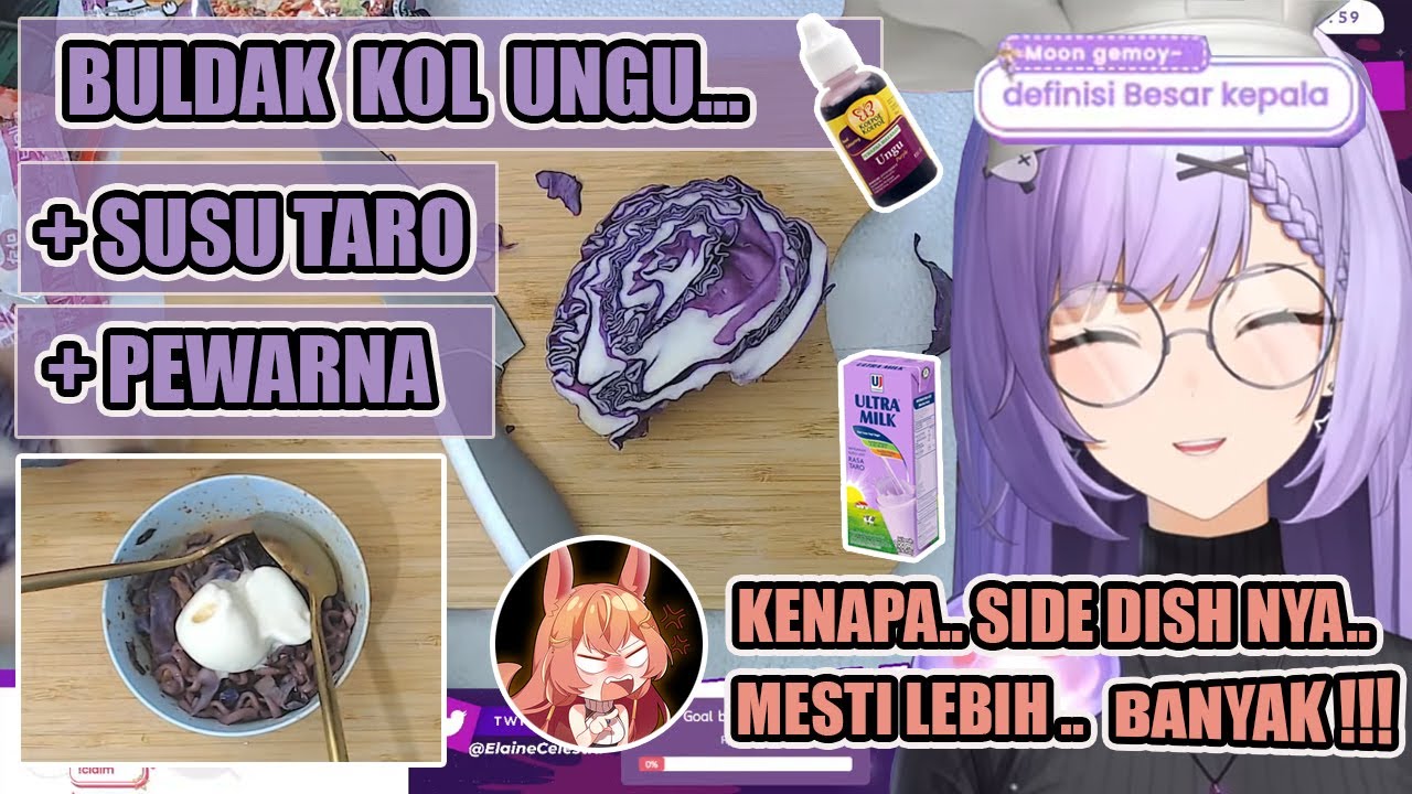 Menu Baru, BULDAK KOL UNGU.. Dikasih PEWARNA 🤣👨‍🍳 | [ELAINE CELESTIA]