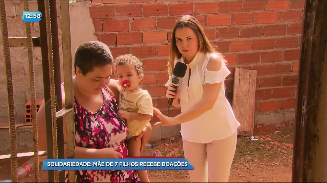 BG - Solidariedade: Mãe de 7 filhos recebe doações - 19-10-2017