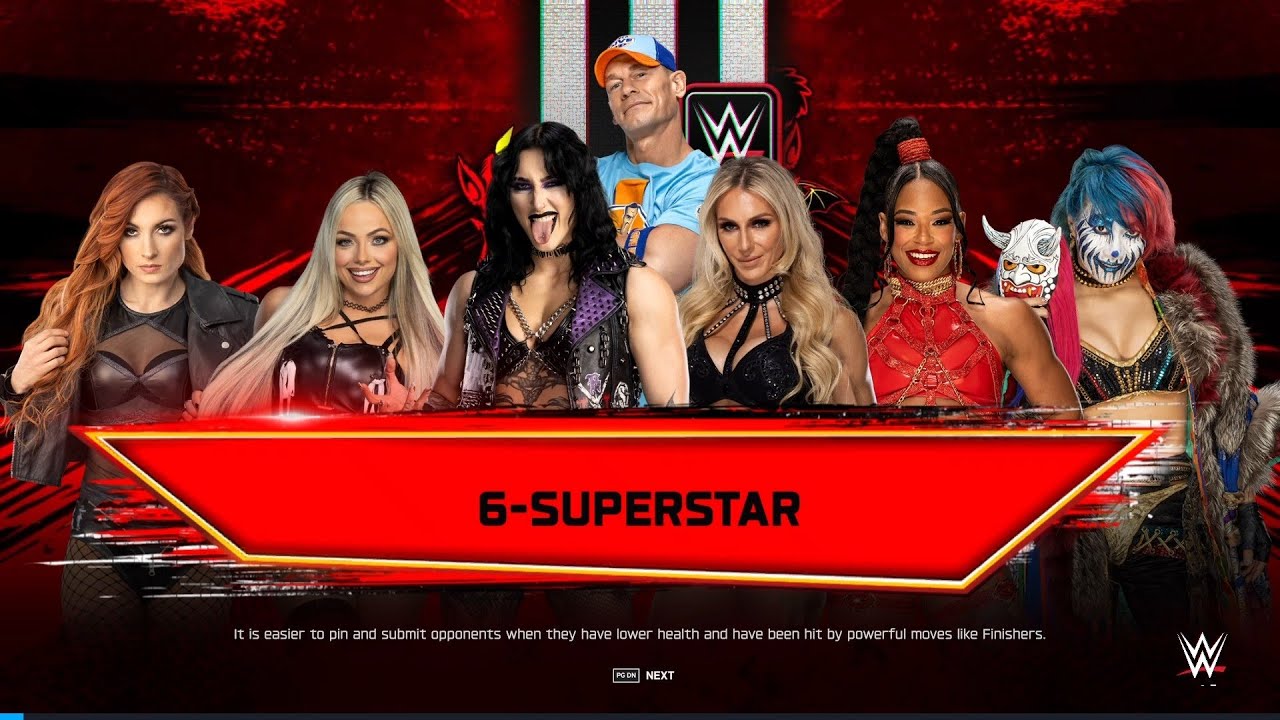 FULL MATCH - John Cena is Special Guest Referee - 6 Women Match | Pasla Gaming |