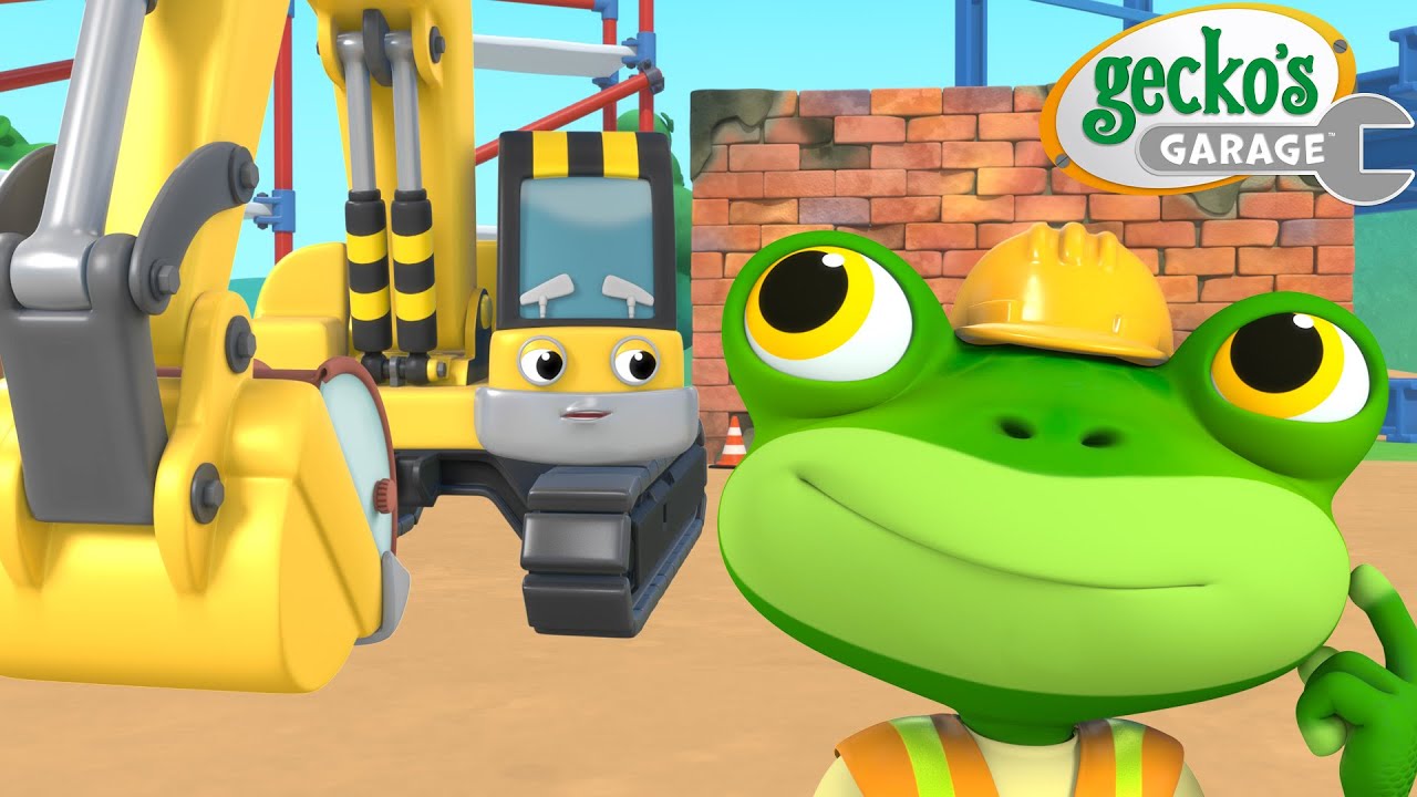 Oh No! The Wrecking Ball is Broken! | Gecko's Garage 🚚 | Cartoons For Kids | Toddler Fun Learning