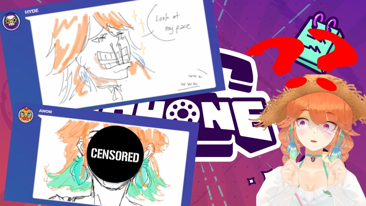 When Gartic Phone Becomes CHAOS【Takanashi Kiara / Hololive EN】