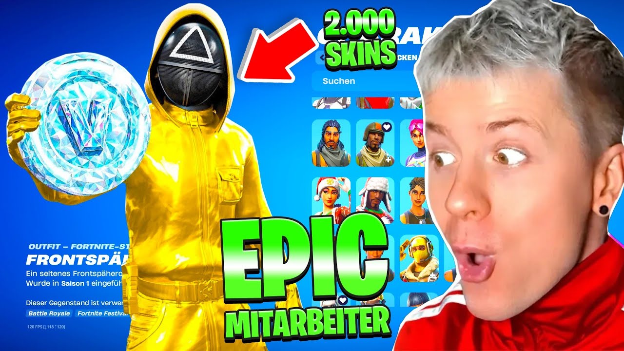 REICHER ZUSCHAUER ZEIGT MIR SEINEN 30.000€ FORTNITE ACCOUNT !