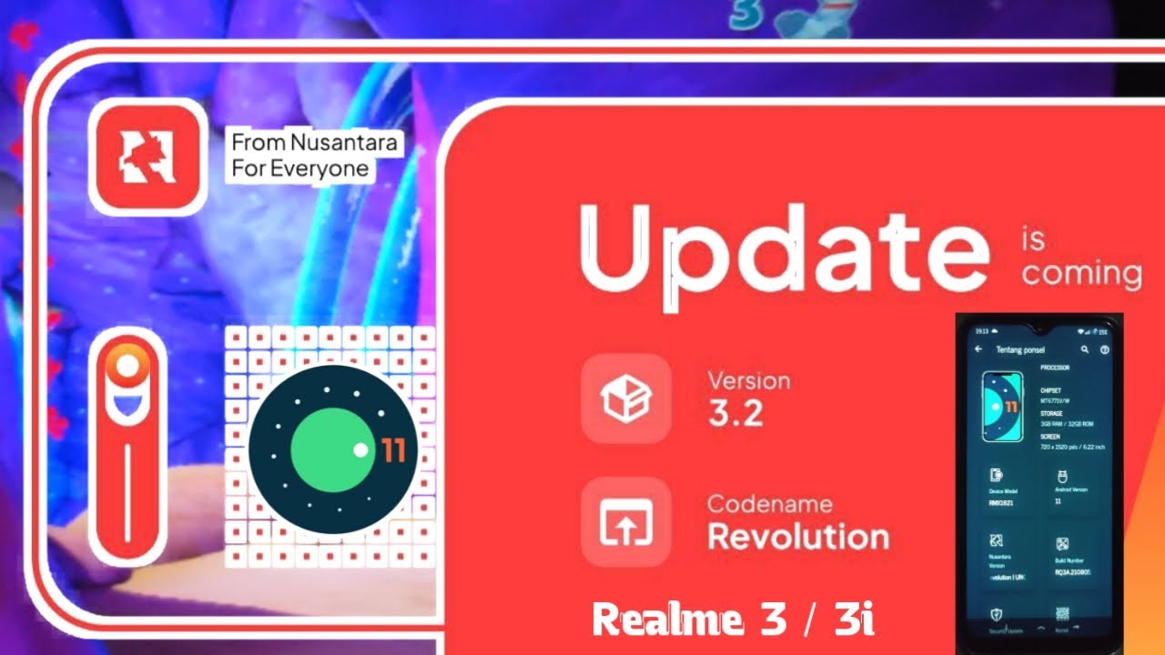 Nusantara Project 3.2 Revolution on Realme 3 / 3i || Install and review custom ROM on Android 11 ||