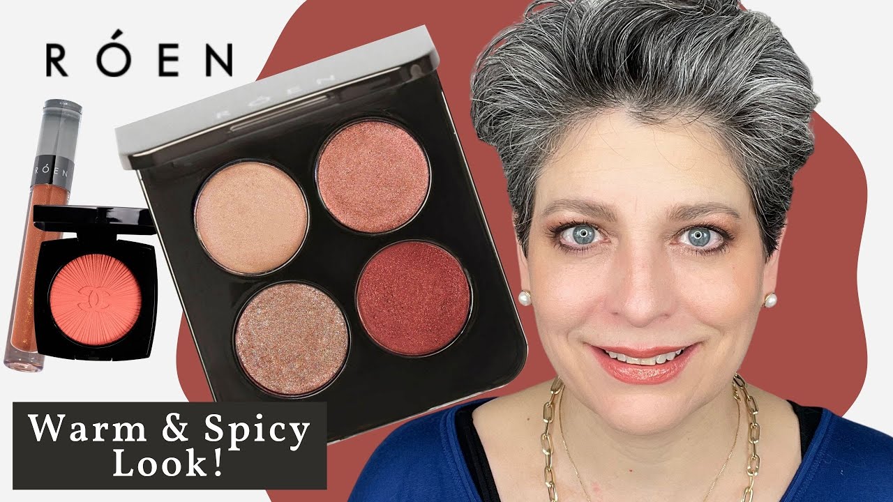 ROEN  MOOD 4 EVER EYESHADOW -WARM & SPICY LOOK! with NEW CHANEL Blush and VICTORIA BECKHAM Eyeliner