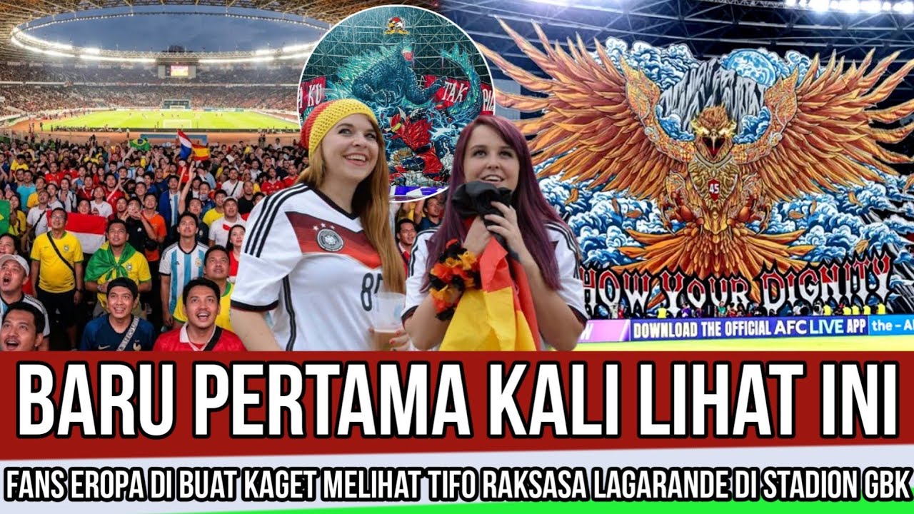 TIDAK ADA DINEGARA LAIN‼️FANS EROPA DIBUAT KAGET MELIHAT TIFO RAKSASA DI LAGA PEMBUKA FIFA SERIES 