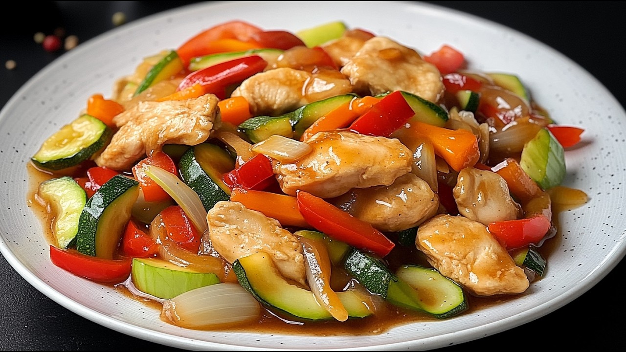 Нежная курица с овощами всего за 15 минут – секрет раскрыт! Потрясающий ужин!!👌
