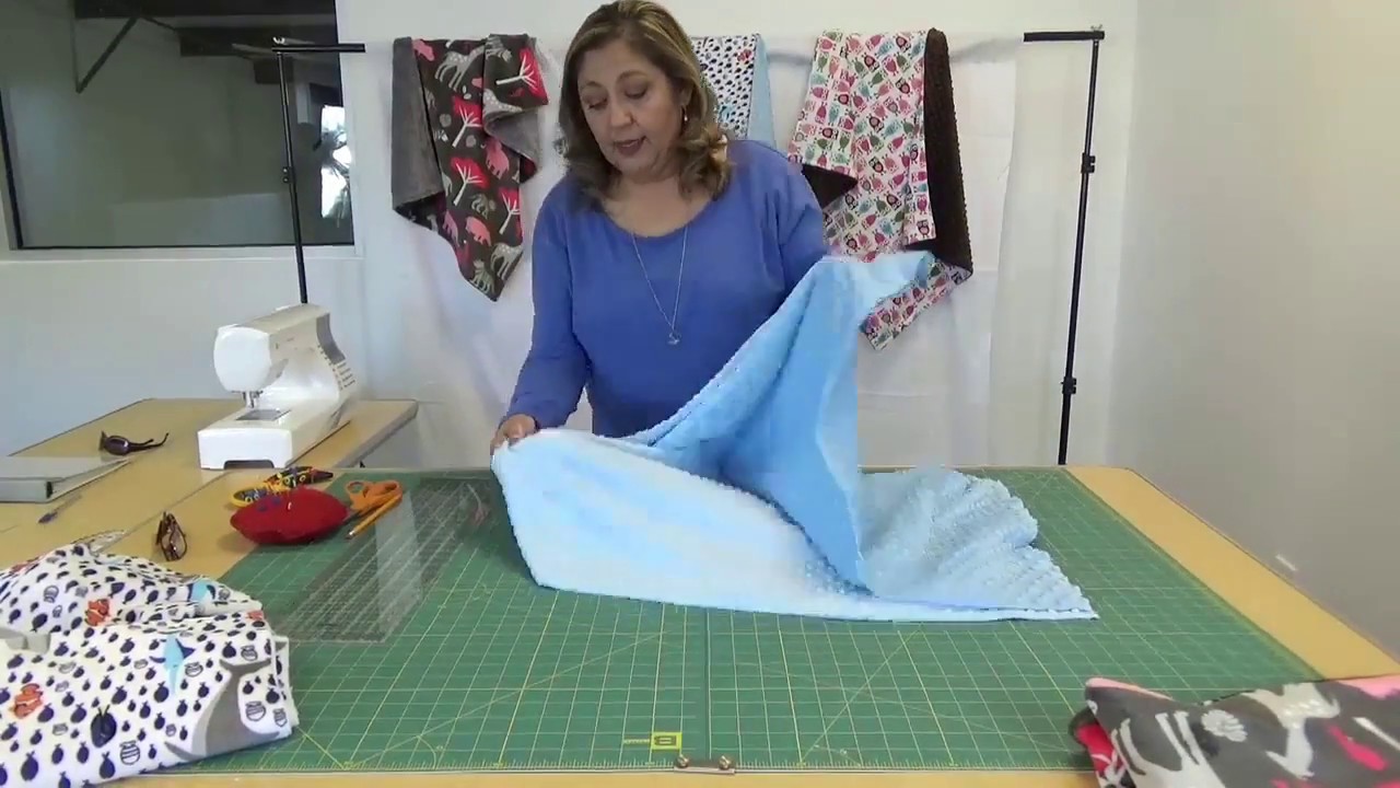 Hacer un cobija de minky peluche diseno Baby Dream!