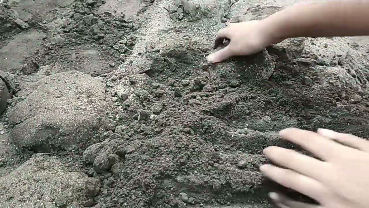 ASMR black charment damp shapes floor crumbling