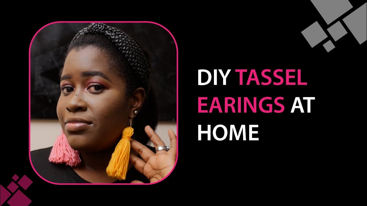 DIY Tassel earring.... how to make thread tassel earrings at home easily.