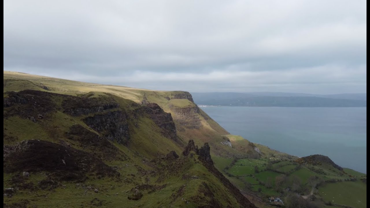 Garron Point and The Hidden Village of Galboly - Drone Footage - Northern Ireland