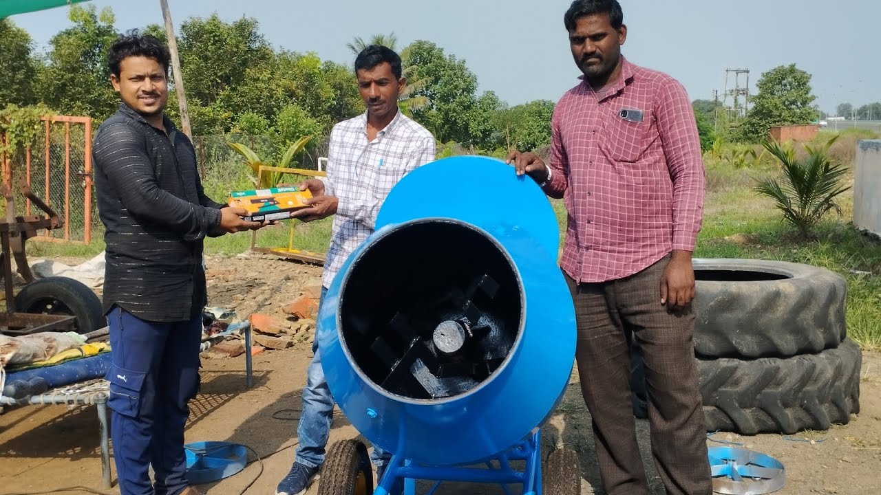 Half Bag Concrete Mixer Machine #youtubeshorts #trending #concretemixing #foryou #explore #work