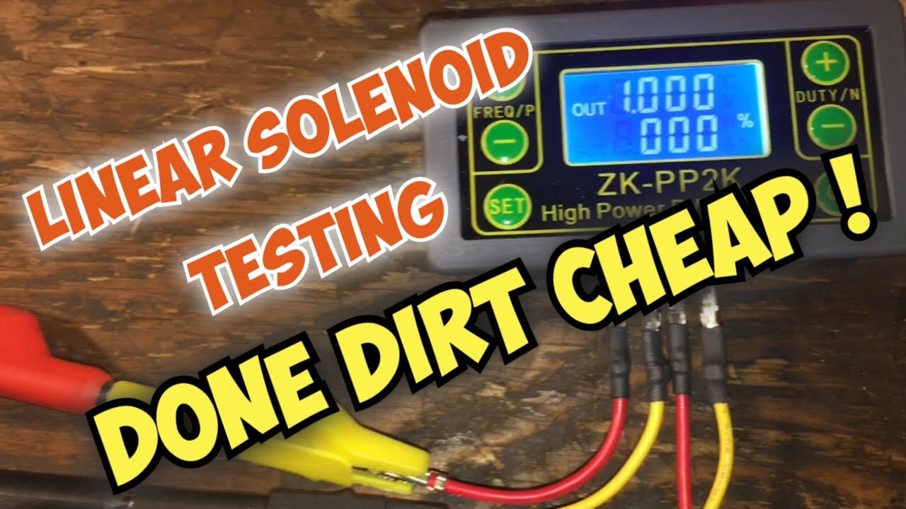 Linear Solenoid Testing     Done Dirt Cheap !