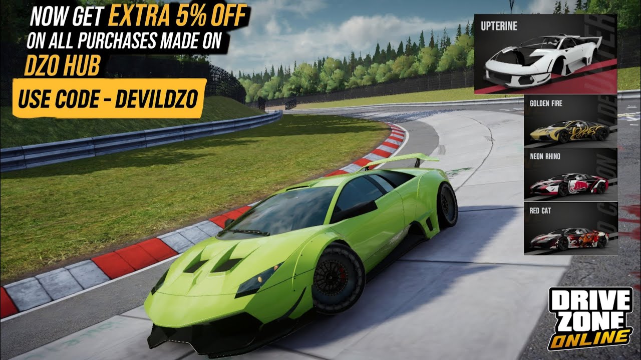 Drive Zone Online: New Car INFERNO Maxing Out & Unlocking All Paid Parts | Speed &Sound Test !!