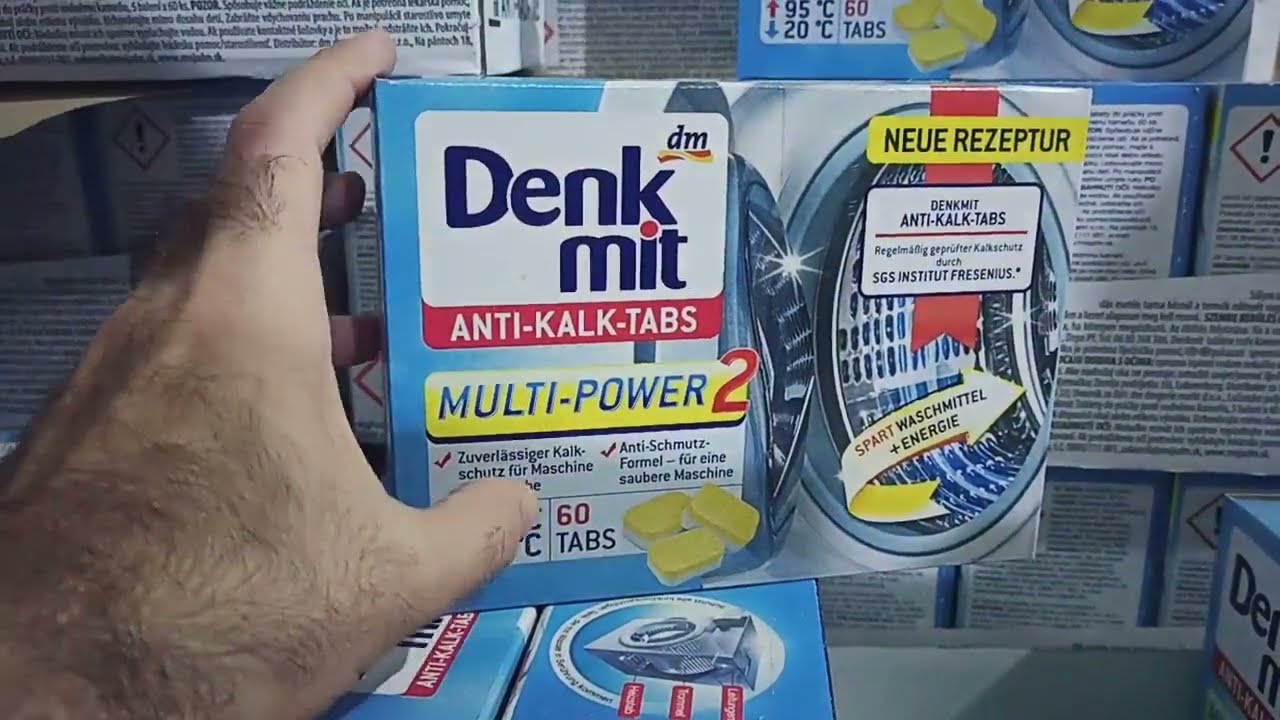 Таблетки від накипу для пральних машин Denkmit Anti KalkTabs антикальк декальцинатор