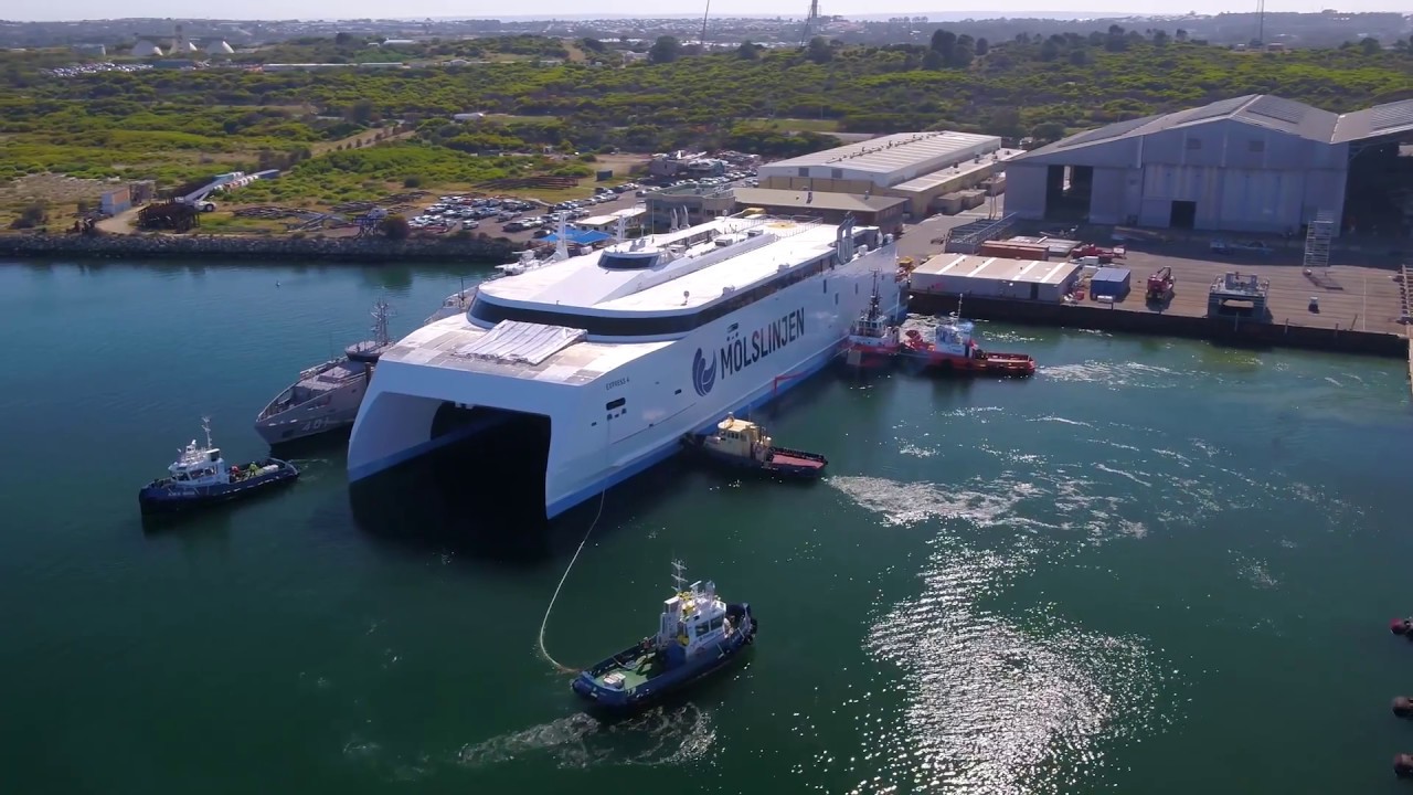 Austal Hull 393 (Molslinjen Express 4) Launch