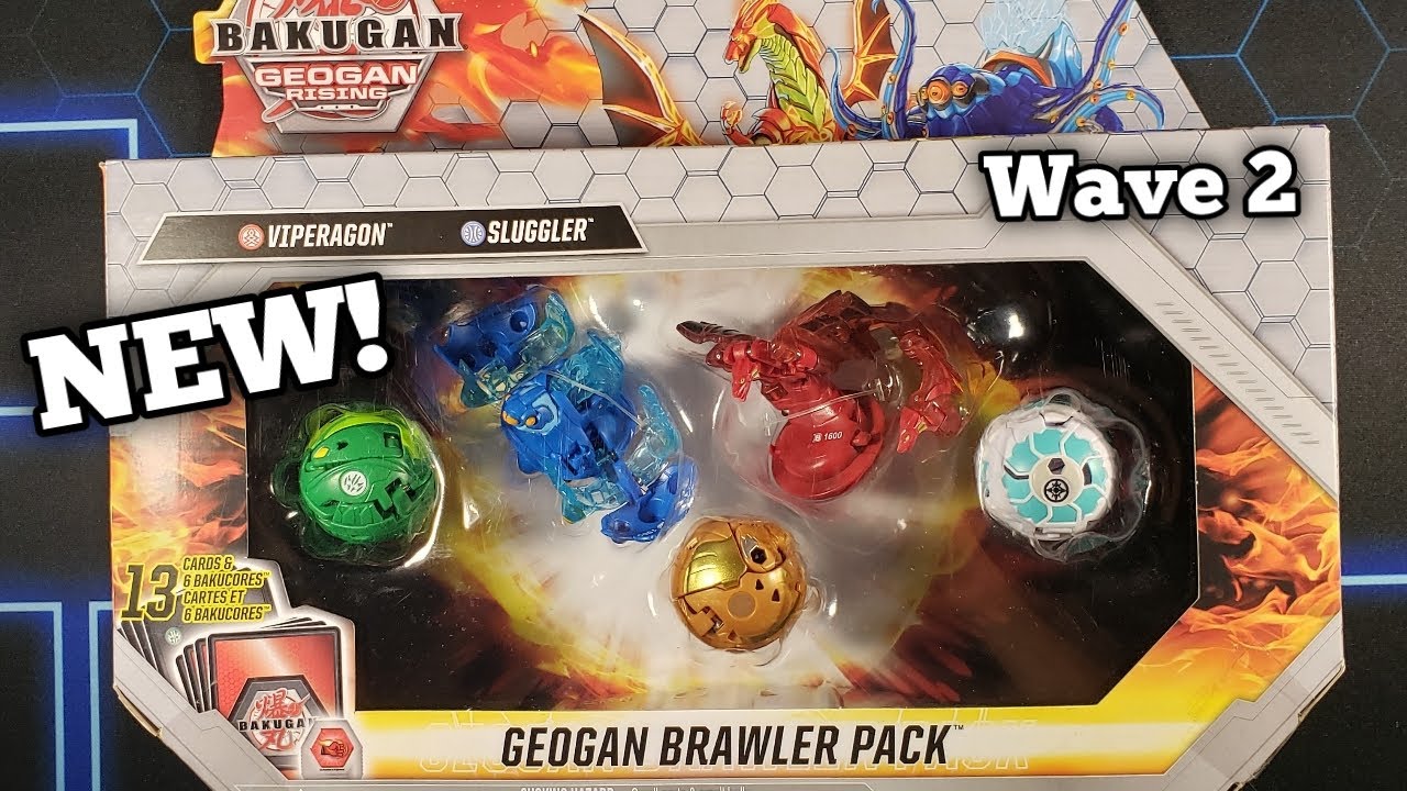 Geogan Pyrus Viperagon/Aquos Sluggler Brawler Pack Opening!! (Geogan Rising)