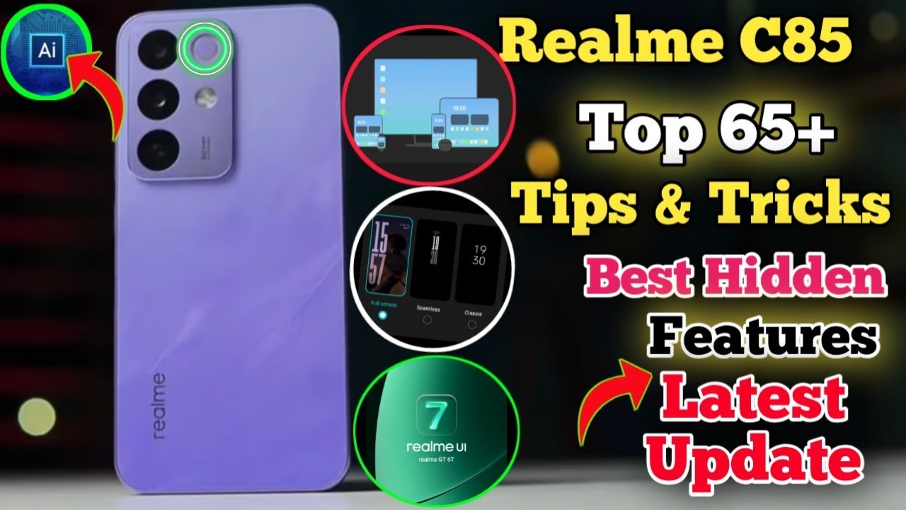 Realme C85 Top 65+ Tips And Tricks || Hidden Features in Realme C85 || Tips And Tricks 
