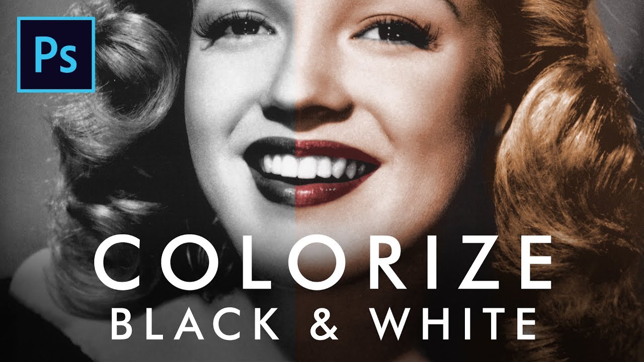 Colorize Black and White Portrait in Adobe Photoshop Urdu / Hindi