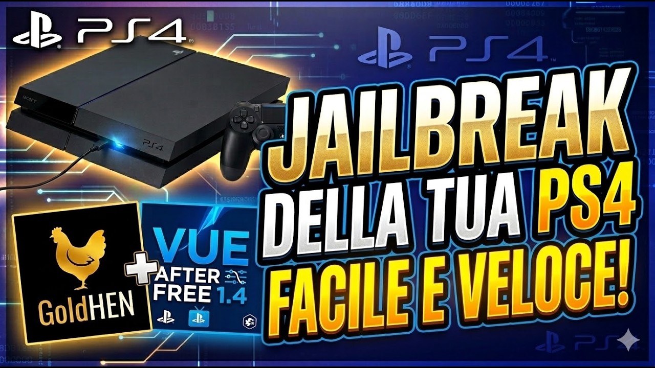 Tutorial al Jailbreak PS4 - FW 13.00 con Vue After Free e Goldhen 2.4b18.9!