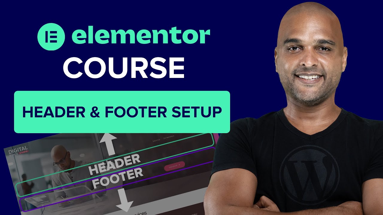 Customizing The Header & Footer | How to Build a Website With Elementor WordPress