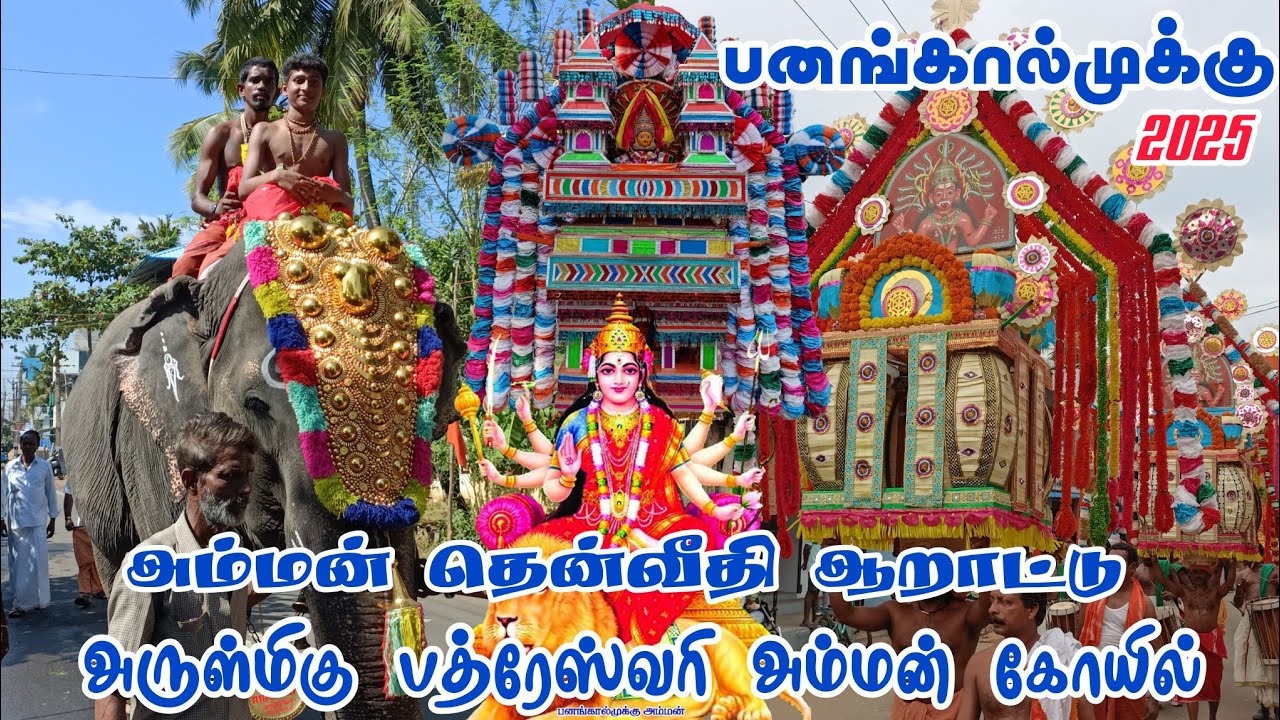 Panagkaalmukku Bhadreswari Amman Kovil அம்மன் தென்வீதி ஆறாட்டு 2025 #thengapattanam #kanyakumari