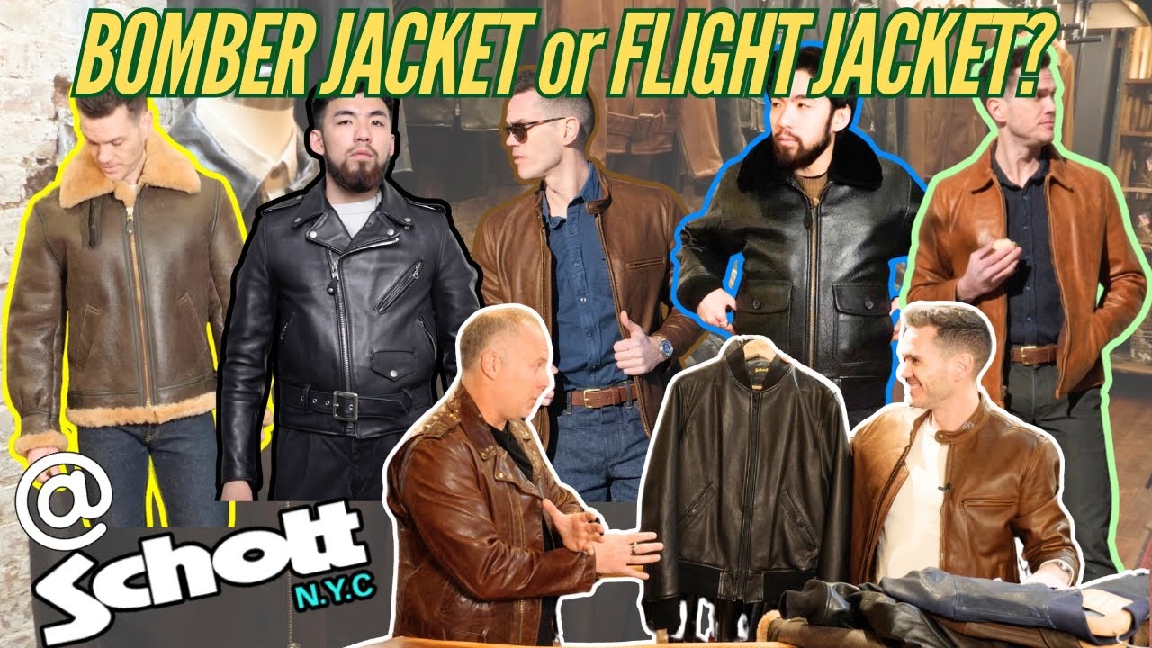 The 5 Types of Leather Jackets you should know about (with @Schott NYC )