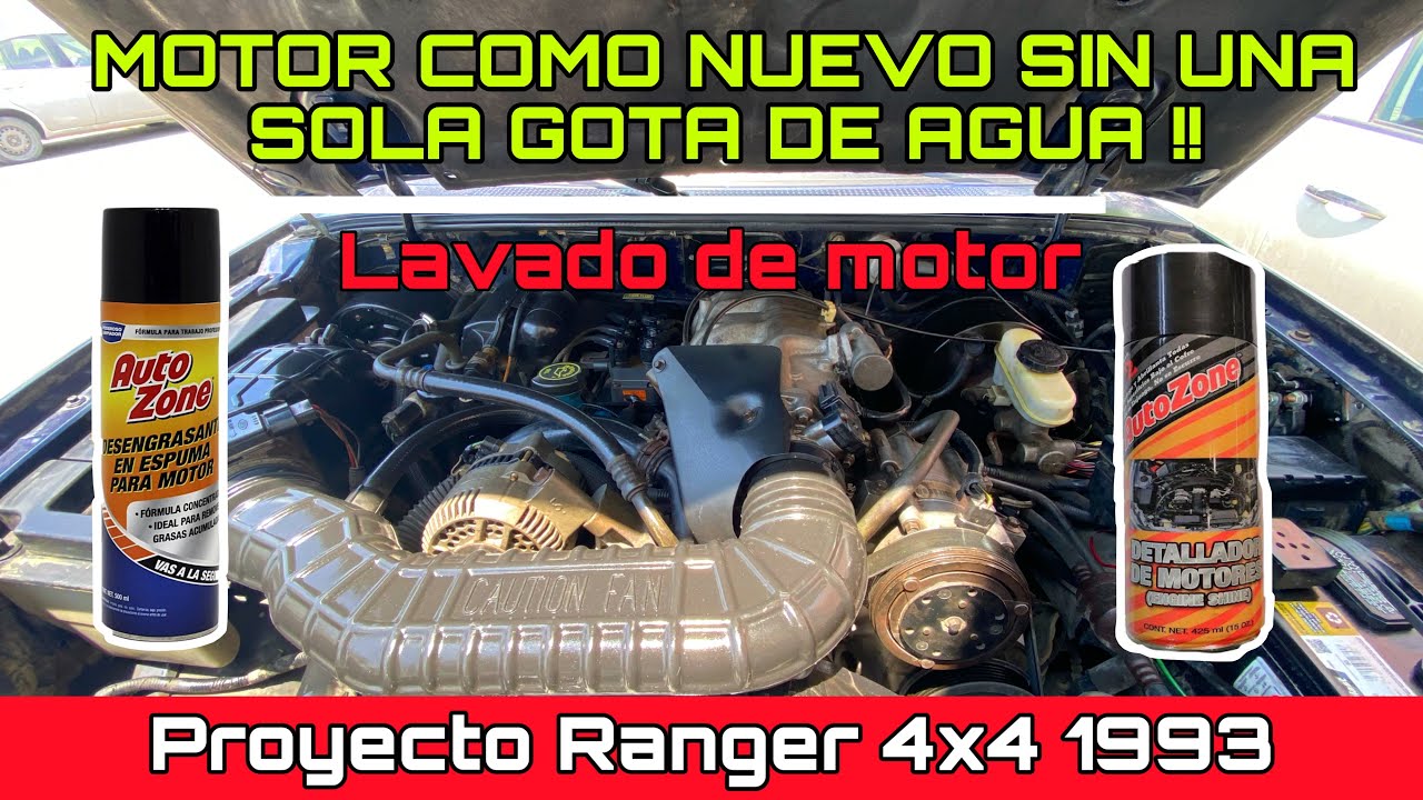 Lavado de motor sin agua y sin riesgo de dañarlo !! / Quedó como nuevo 🔥