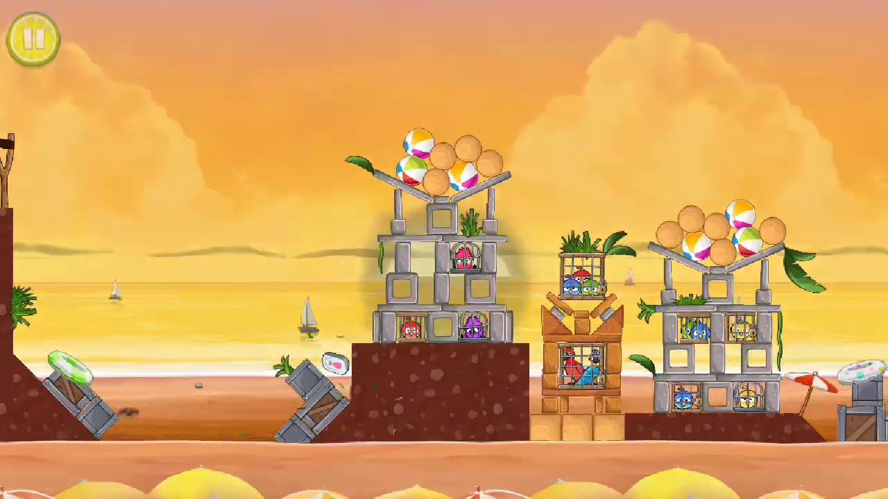 Angry Birds Rio Golden Beachball All levels (Mighty Eagle) Any%
