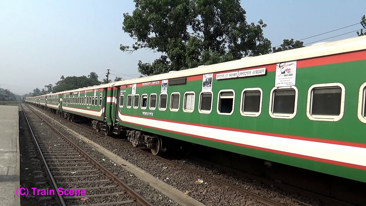 Intercity Benapole Express Train is Passing Benapole Betna Train Is Coming