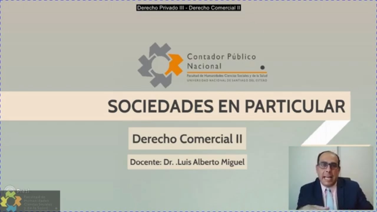 Sociedades en particular